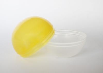 China 4.5cm Children Plastic Vending Capsules Transparent Yellow Easter Egg for sale