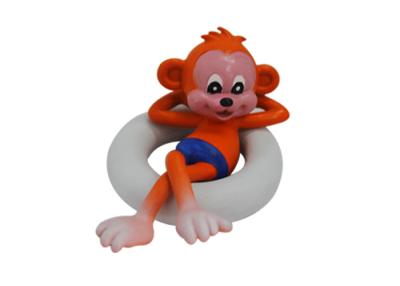 China Rubber Colour Changing Cool Bath Toys 3 Year Old With Swim Ring Monkey Figure Style for sale