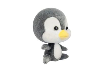 China Black Plastic Capsule Baby Penguin Soft Toy 2 Inch Scale For Surprise Egg for sale