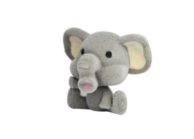 China Funny Plastic Mini Capsule Non - Toxice Gray Color Elephant Toys With Long Nose for sale