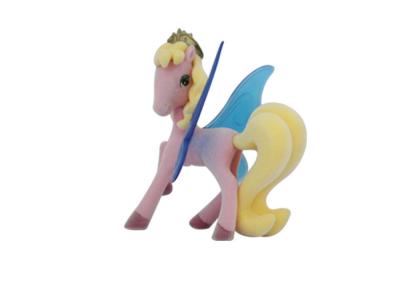 China Soft Non - Toxic Pvc Blue Wing My Little Pony Toys For Kids 8cm Height Long Tail for sale