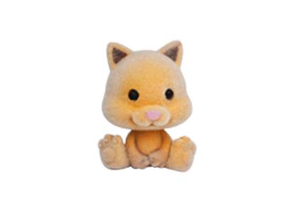 China Yellow Bear Mini Capsule Toy , TPR Material Animal Figure 1.5'' Height for sale