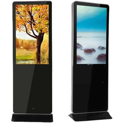 China 43 Inch Indoor Fast Delivery Interactive Digital Signage Display All in One LCD Touch Screen Floor Stand Advertising Kiosk for sale