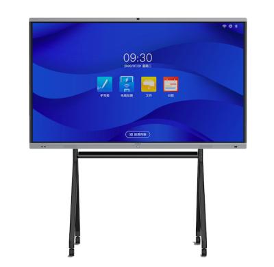 China 75 inch digital signage touch screen meeting room floor stand smart interactive whiteboard 55inches for sale