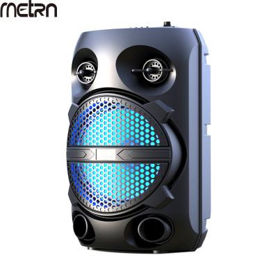 China Phone Operate Karaoke LOA Portable Outdoor 8 Inch Parlantes RGB Light Bocinas DJ Party Box Speaker for sale