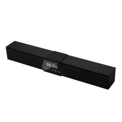 China Mini Home Theater System Wireless Stereo Display Screen SoundBar Barra De Sonido With Alarm Clock for sale