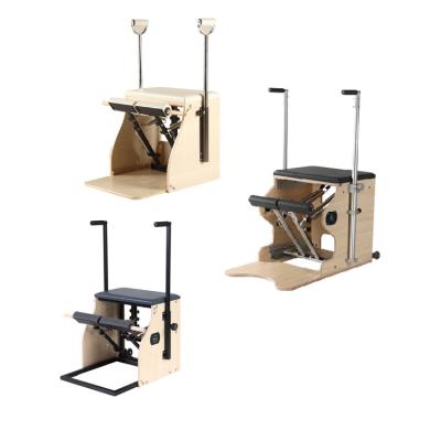 China Newest Hot Sale 150KGS Wunda Pilates Base Multifunctional High Low Combo Chair for sale