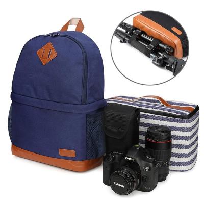 China Hotsale Custom Waterproof Durable Canvas Computer Camera Bag Camera Bag Style Outdoor Tripod Mic Backpack Simple Photography Camera Bags Set for sale