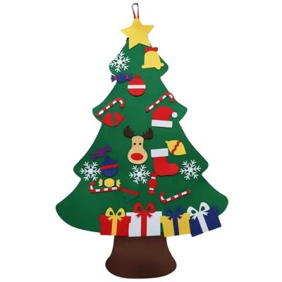 China Christmas Tree Felt Diy Best Product Christamas Festival Decoration Home Supply Door Christmas Gifts Decorations Tree Decoration With Ornament Set for sale