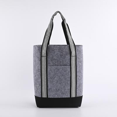 China Fashion \ Customized Size Felt One Design Logo Shoulder Handbag Multifunctional Shopping Bag Comfortable \ Durable Factory Wholesale for sale