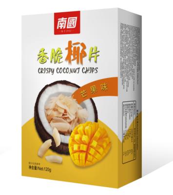 China Natural Natural Crispy Coconut Slice Best Gluten Free Healthy Fruit Snack For Kids Mango Flavor for sale