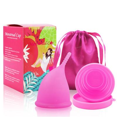 China Folding Menstrual Cup and Soft Menstrual Cup 100% Silicone Medical Grade Silicone Sterilizer for sale