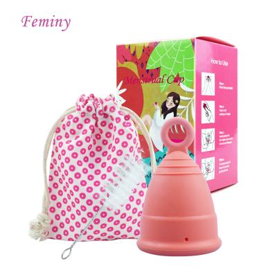 China 100% Medical Grade Silicone Menstrual Cup Menstrual Cup With Ring Brush Copa Menstrual Cup Bag for sale