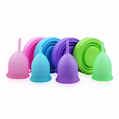 China Silicone Menstrual Period Medical Grade Silicone Soft Cup Menstrual Cup And Microwave Cup Menstrual Container for sale