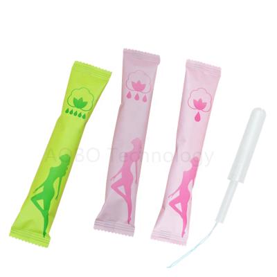 China Menstrual Sanitary Organic Quick Natural Tampon Manufacturers 100% Cotton Use 100% Cotton Tampons With Applicator for sale