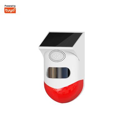 China LEDEAST HW01 Tuya WIFI Detector Sound Alarm Solar Infrared Remote Monitoring HW01 for sale