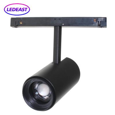 China LEDEAST TLMF-18 DC48V 18W Indoor Lighting Magnetic Spotlight 15-60 Degree Zoom Focus Low Voltage LED Track Light for sale