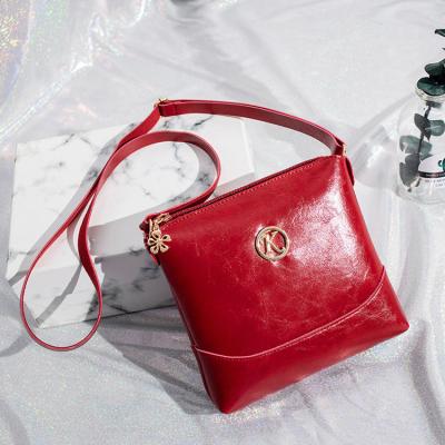 China New Small PU Leather Female Handbag Simple Style Fashionable Cross - Body Women Shoulder Bags For Ladies And Girls for sale