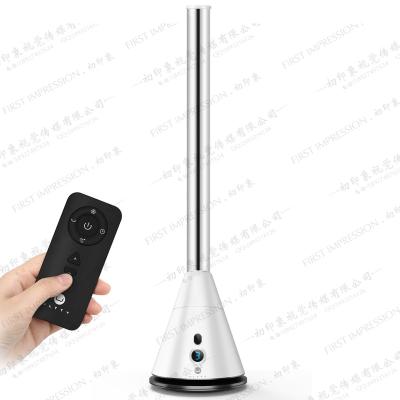 China Multifunctional Smart Home Cool Appliance /UVC/ WIFI Bladeless Tower Fan With Tuya Control Tower Fan Feature High Speed ​​Bladeless Comforts for sale