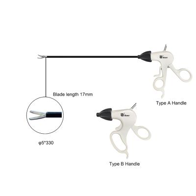 China Metal Professional Manufacturer Disposable Laparoscopic Insulated Curved Scissors for sale