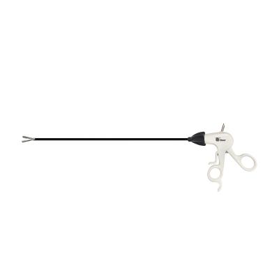 China Hot Selling Metal Design Disposable Laparoscopic Unipolar Fold Back Grasping Forceps for sale