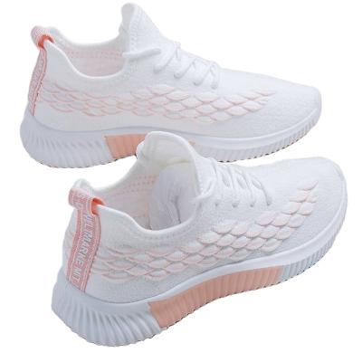 China Fashion Trend Wholesale Manufacture Custom Breathable Logo Women Sneakers Soft Lining Lace Up Sports Running Shoes for sale