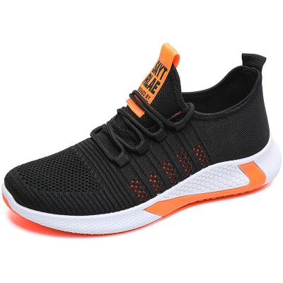 China Custom Brand Logo Men Sneakers Mesh Soft High Quality Wholesale Manufacturing Fashion Trend Striping Sports Shoes for sale