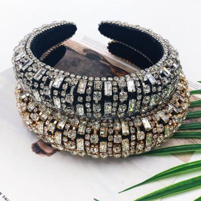 China Girls 2021 Wholesale Women Hair Accessories Bling Diamond Hair Accessories Party Headband Ladies Women Hair Accessories for sale