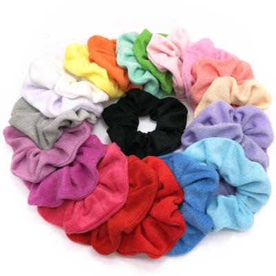 China Fashion New Arrive Ultra Soft Towel Microfiber Hair Drying Cute Elastic Scrunchies Women Hair Band for sale