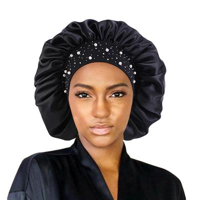 China Wholesale Custom Headbands Durag And Custom Hair Hoods Designer Sun Protection Double Layer Satin Silk Logo Durag for sale