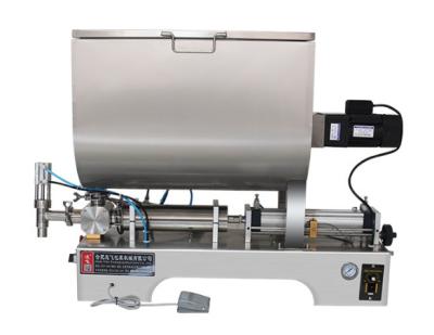 China Nice Quality Single Head Peanut Butter Paste Filling Machine Butter Filling Machine With Mixing Tank for sale