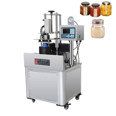 China High efficiency easy operation semi-automatic electric table top capping sealing machine for plastic metal jar bottle glass cans for sale