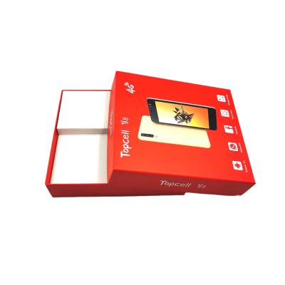 China Customizable Handmade Logo Mobile Phone Lid And Base Boxes Packaging Custom Electronic Product Paper Box for sale