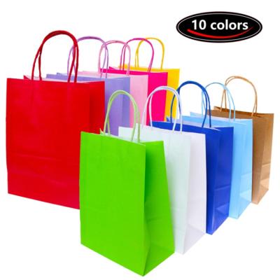 China Handmade Style Customizable Luxury Kraft Portable Kraft Paper Bags For Shopping With Logo for sale