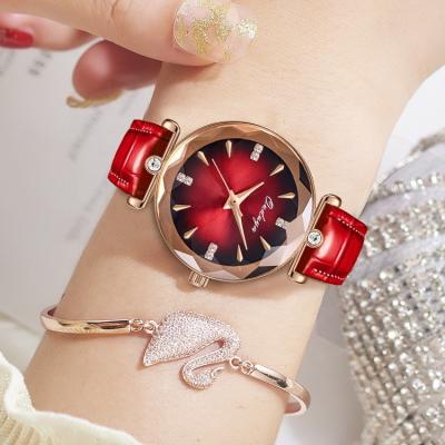 China Latest Design Water Resistant SKYSEED Alloy Case Leather Wrist Watch Business Women Quartz Watches Reloj De Mujer for sale