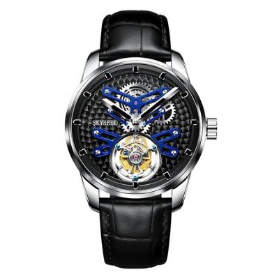 China Original Design Men's Watch SKYSEED Creative Classy Men's Mechanical Tourbillon Wristwatches Water Resistant for sale