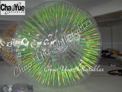 China 2.8x1.8m Shining Inflatable Zorb Ball for amusement park for sale