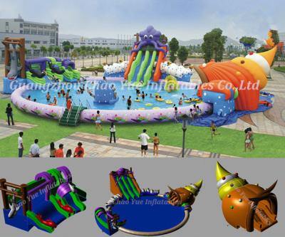 China Commercial Grade Curve Inflatable Water Slide for Water Park (CY-M2140) for sale