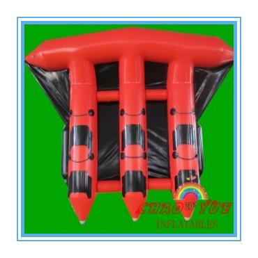 China Red 0.9mm PVC Inflatable Boat For Sea , Adult Inflatable Fly Fishing Boats(CY-M2728) for sale