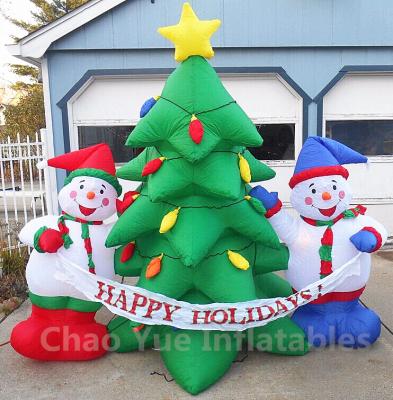 China 2015 Hot Sale Inflatable Christmas Tree Snowman Decorations for Christmas Holiday for sale