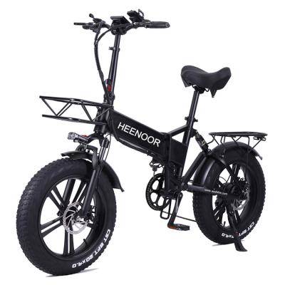 China Aluminum Alloy EU Warehouse Free Shipping 20 inch 4.0 Fat Tires Electric Folding Bicycle Aluminum Alloy  Frame  voltage power torque wattage for sale