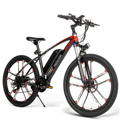 China Aluminum Alloy High quality EU Warehouse  Lithium Battery Magnesium rim Electric Mountain bike  48V 350W  High speed brushless motor for sale