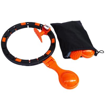 China Durable Hot Selling Adjustable Auto-rotating Fitness Ring Smart Hoola Detachable Circle Exercise Hoop. for sale