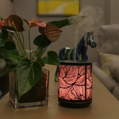 China 260ML Household Banana Leaf Iron Art Cool Mist Air Humidifier Essential Oil Diffuser Aroma Fragrance Diffuser for sale