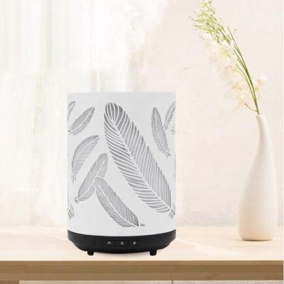 China Household 260ML Feathers Electric Iron Art Cool Mist Air Therapy Essential Oil Aroma Diffusers For Hotel Home Office for sale