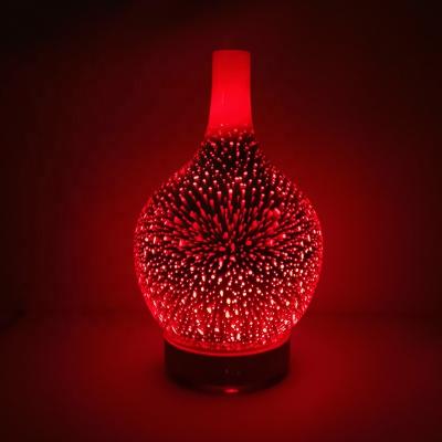 China Household 7 Colors Led Humidifier Aromatherapy Essential Oil 3D Diffuser Lightweight Glass for sale