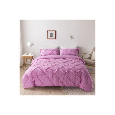 China Viable High Quality Custom New Design Luxury Bedding Sets Pinch Pleat Duvet Cover Set for sale