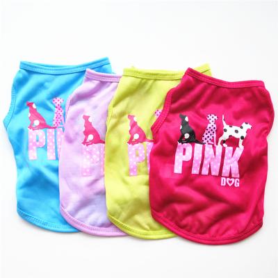 China Sustainable Pet Clothing Summer Breathable For Dogs Cool Polyester Vest Dog Clothes Vest Wholesale for sale