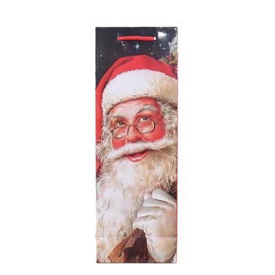 China New Christmas gift bag paper bag red wine bag hotel atmosphere decoration supplies wholesale for sale