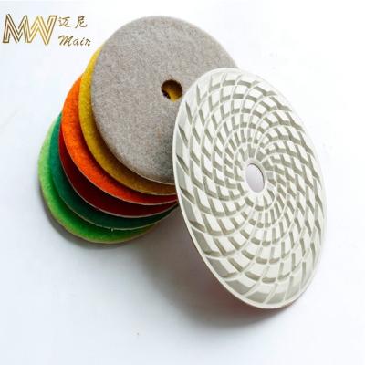 China Stone Hot Products For Sale Wet Line Abrasive Using Terrazzo Diamond Polishing Pads for sale